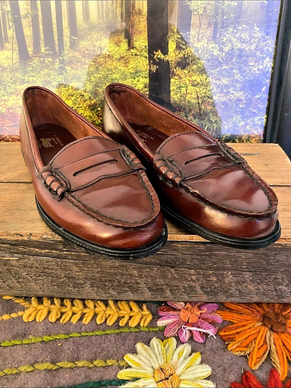 Bass Penny loafer Womens Brown Leather Loafers